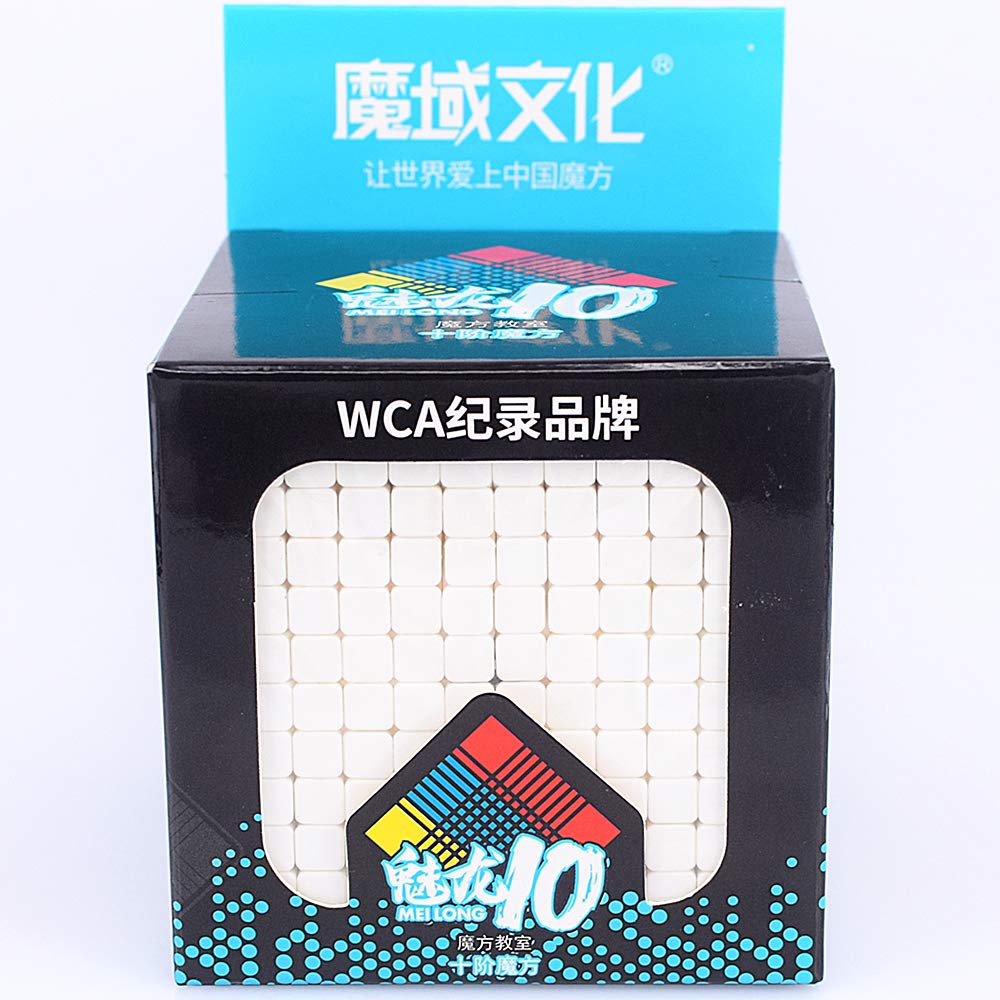 CuberSpeed Moyu MoFang JiaoShi Meilong 10x10 stickerless Cube MFJS MEILONG  10x10x10 Cubing Classroom Speed Cube