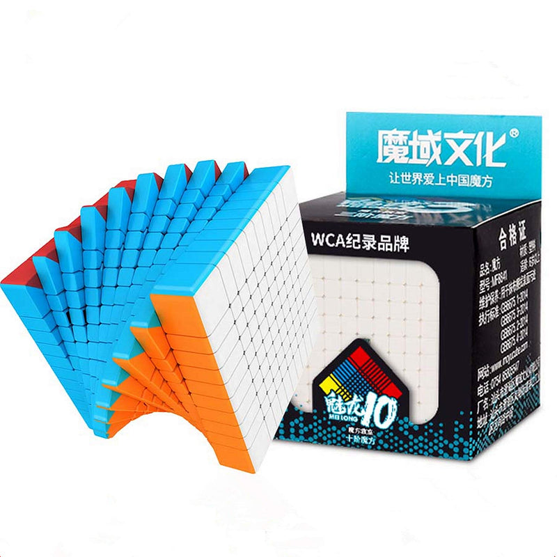 D Eternal Moyu Meilong 10x10 Speed Cube Moyu MoFang JiaoShi MFJS MEILONG 10x10x10 Cubing Classroom 84mm Size Magic Cube Stickerless