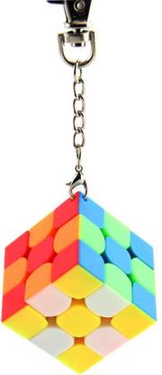 D ETERNAL Keychain Cube 3x3x3 High Speed Stickerless Puzzle Magic Cube