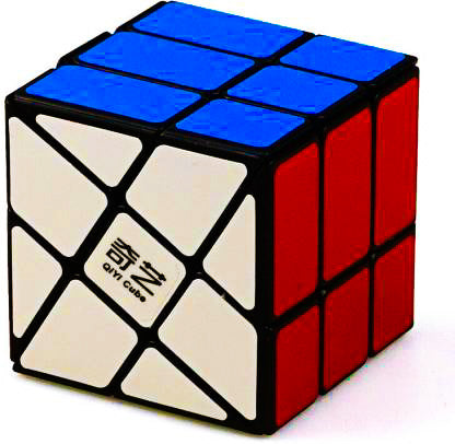 D ETERNAL QiYi Windmill Cube 3x3x3 High Speed Magic Puzzle Cube