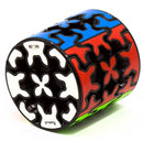 D ETERNAL QiYi Gear Cube Combo Set of Sphere Pyraminx and Cylinder Shaped Speed Magic Cube Puzzle (Tiled)