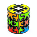 D ETERNAL QiYi Gear Cube Combo Set of Sphere Pyraminx and Cylinder Shaped Speed Magic Cube Puzzle (Tiled)