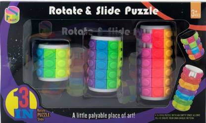 D Eternal Rotate and Slide Puzzle (8 Colors X (3 Layers + 5 Layers + 7 Layers)