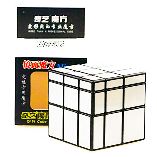 D Eternal QiYi Silver  Mirror Cube 3x3 High Speed Magic Puzzle Cube