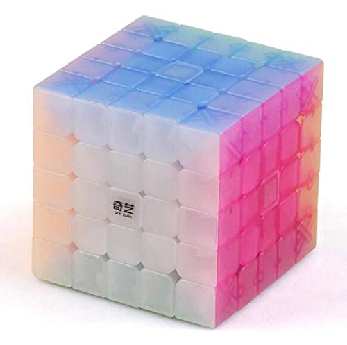 D ETERNAL QiYi Jelly Edition 5x5 High Speed Stickerless Magic Cube Puzzle