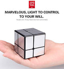 D Eternal QiYi 2x2x2 Silver Mirror High Speed Magic Puzzle Cube