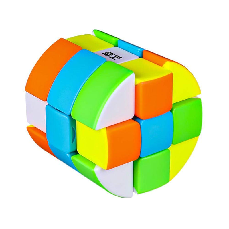 D ETERNAL QiYi Cylinder Barrel High Speed stickerless Magic Cube 3x3x3 (Cylindrical Barrel Cube)
