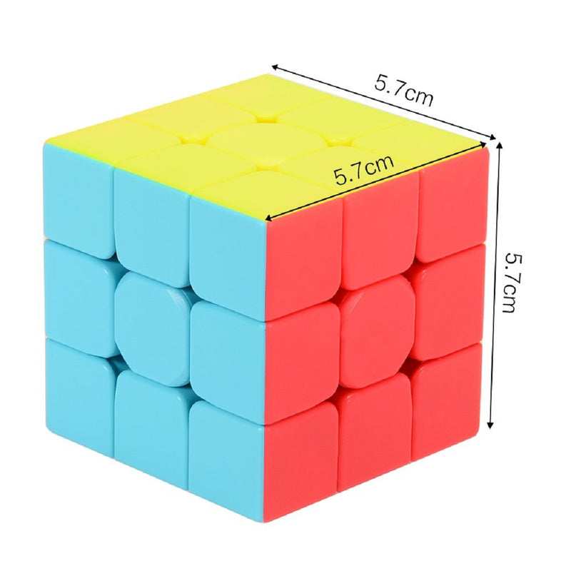 Vdealen 10 Pack 3x3x3 Speed Cube, 5,6 cm Stickerless Magic Cube Puzzel Vdealen 10 Pack 3x3x3 Speed Cube, 5,6 cm Stickerless Magic Cube Puzzel