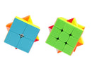 D Eternal QiYi Cube Combo Set of Qidi S 2x2 & Warrior W 3x3 high Speed Magic Cube