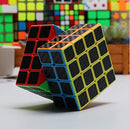 D ETERNAL Carbon Sticker  Speed Cube 4x4 High Speed Magic Puzzle Cube(Carbon Sticker)
