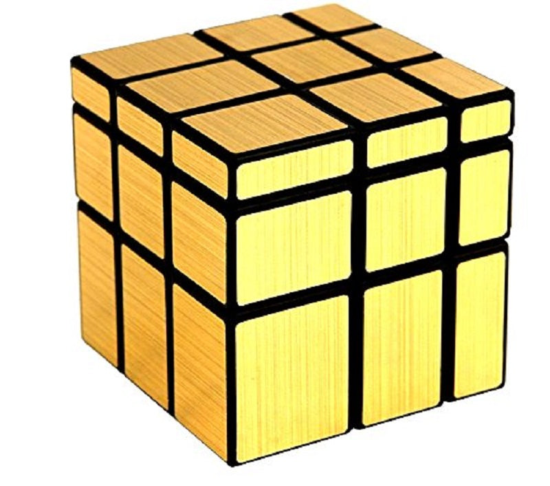 D ETERNAL MoYu Mirror Cube 3x3 Cube High Speed Gold Mirror Magic Cube