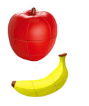 D ETERNAL Fruit Shape Stickerless Cube Combo Set of Apple Cube and Banana Cube Magic Puzzle Toy