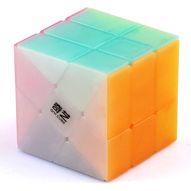 D ETERNAL QiYi Windmill Jelly Edition Cube 3x3x3 High Speed Magic Puzzle