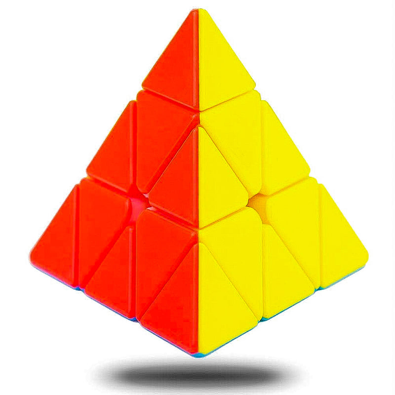 D ETERNAL Cube Combo Set of 2x2 Cube Pyraminx Triangle and Mirror Puzzle Cubes Combo