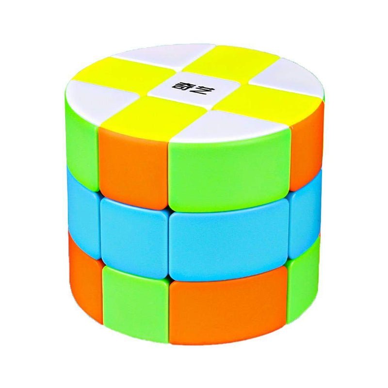 D ETERNAL QiYi Cylinder Barrel High Speed stickerless Magic Cube 3x3x3 (Cylindrical Barrel Cube)