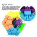 D ETERNAL Cube Combo of Megaminx and Pyraminx Pyramid Triangle High Speed Stickerless Magic Puzzle Cube