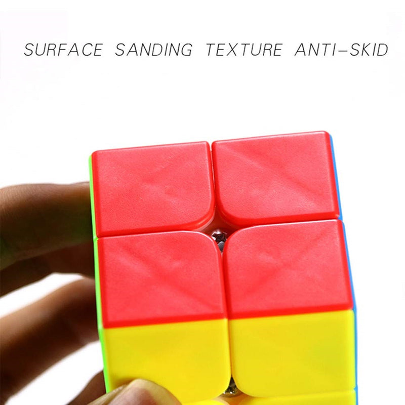D ETERNAL MoYu MFJS MeiLong 2 2x2 High Speed Stickerless Magic Puzzle Cube Toy