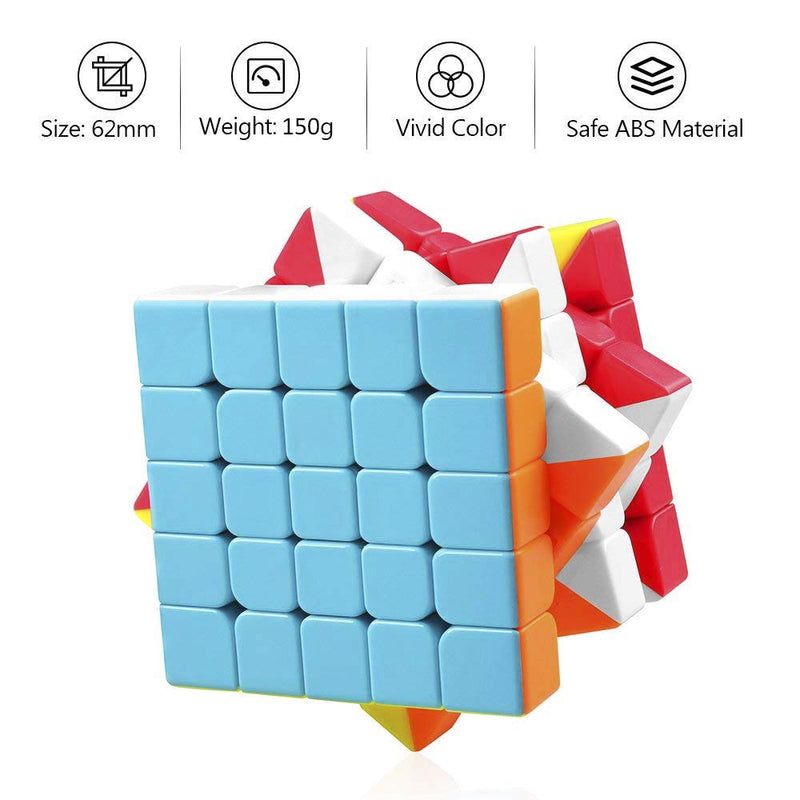 D ETERNAL QiYi Qizheng S 5x5 High Speed Stickerless Cube Puzzle Toys