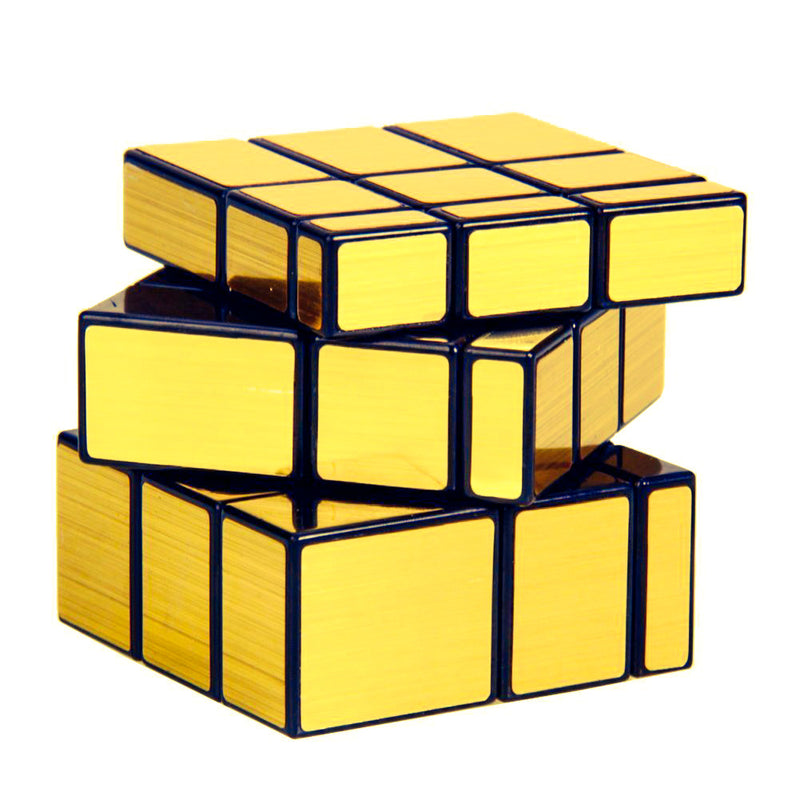 D ETERNAL MoYu Mirror Cube 3x3 Cube High Speed Gold Mirror Magic Cube