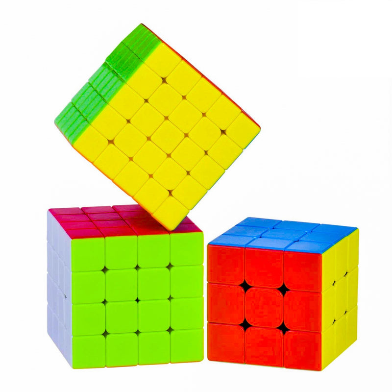 D Eternal Cube Combo of 3x3 4x4 5x5 Cube high Speed stickerless Magic Cube Brainstorming Puzzle Cube Combo