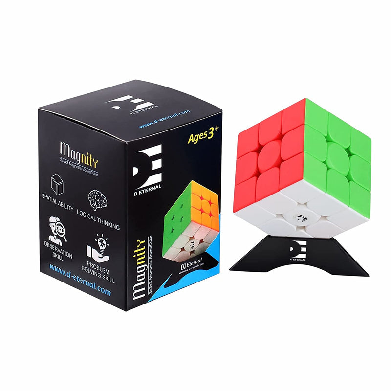 External Magic Box D ETERNAL Magnity 3M Cube 3x3 (Magnetic) Stickerless Magic Speed Cube