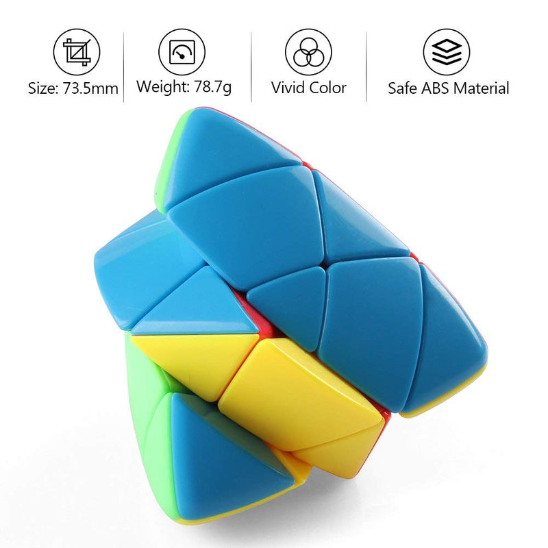 D ETERNAL QiYi Mastermorphix High Speed Stickerless Cube,Multicolor