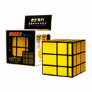 D Eternal QiYi Gold Mirror Cube 3x3 High Speed Magic Puzzle Cube
