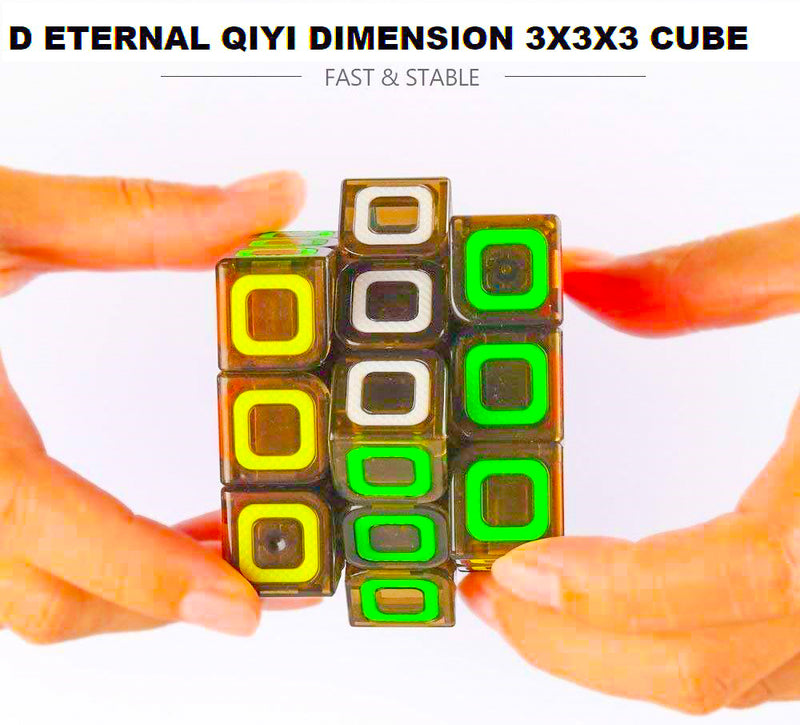 D ETERNAL QiYi Dimension 3x3x3 Cube 3x3 High Speed Magic Puzzle Cube