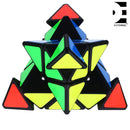 D ETERNAL Pyramid Cube 3x3 Speed Triangle Pyraminx Puzzle Cube