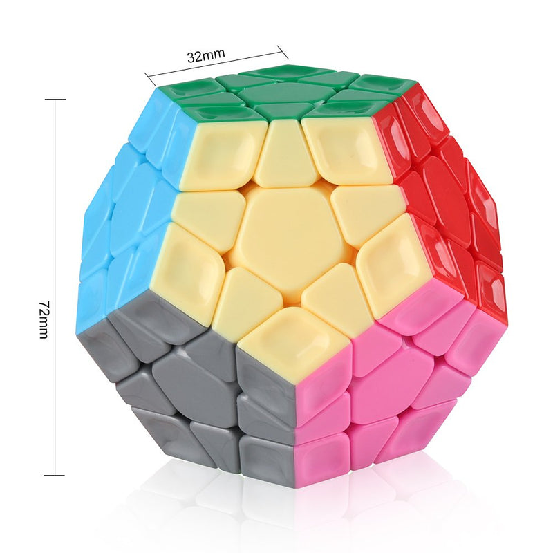 D ETERNAL High Speed Stickerless Megaminx Magic Cube Puzzle Toys