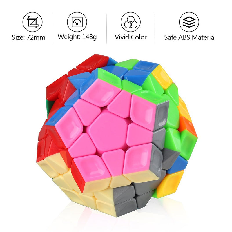D ETERNAL High Speed Stickerless Megaminx Magic Cube Puzzle Toys