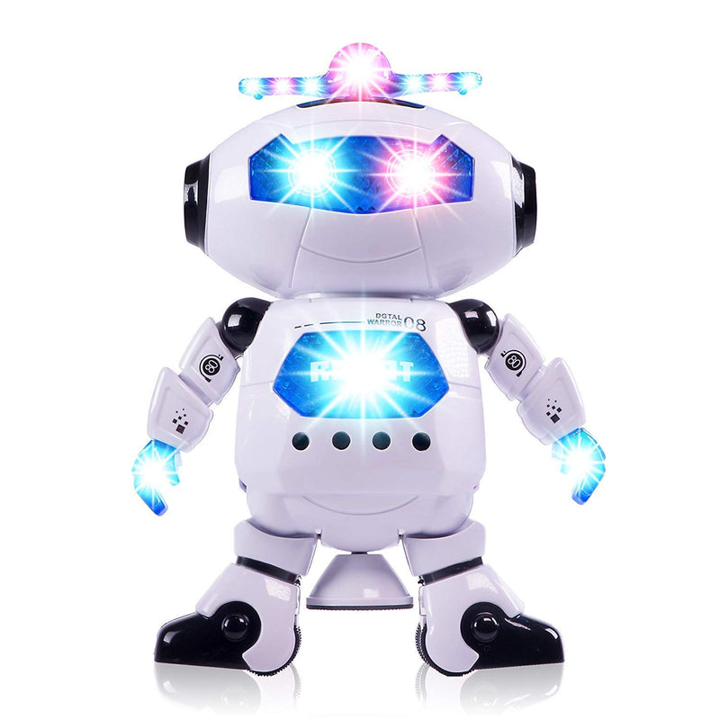 D ETERNAL Dancing Toy Robot with 3D Flashing Light & Musical Sound Toy for Baby Kids Boys & Girls