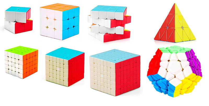 D ETERNAL MoYu Speed cube combo set of 2x2 3x3 4x4 5x5 6x6 7x7 Pyraminx & Megaminx