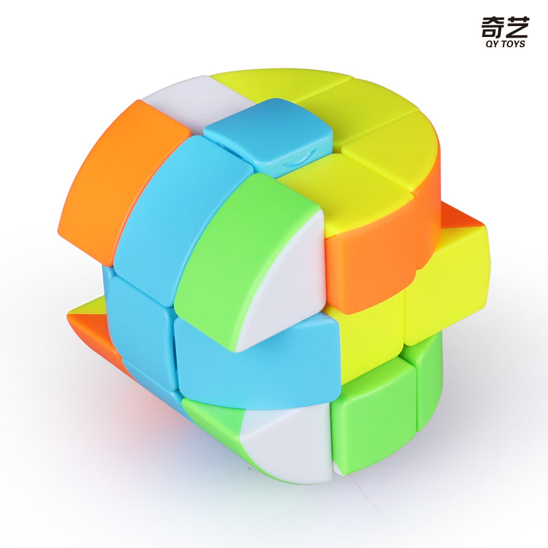 D ETERNAL QiYi Cylinder Barrel High Speed stickerless Magic Cube 3x3x3 (Cylindrical Barrel Cube)