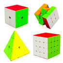 D ETERNAL Speed Cube Combo Set 2X2 3x3 4x4 and Pyraminx Pyramid Triangle Puzzle