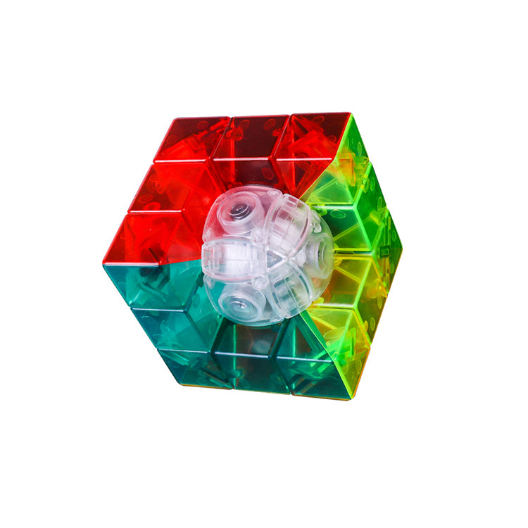D ETERNAL MoYu MoFang JiaoShi Geo Cube A Stickerless Transperent Speed Puzzle Cube