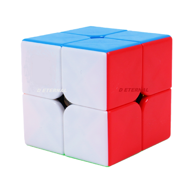 D ETERNAL MoYu Speed Cube Combo Set of 2X2 and 3x3 High Speed Stickerless Cube