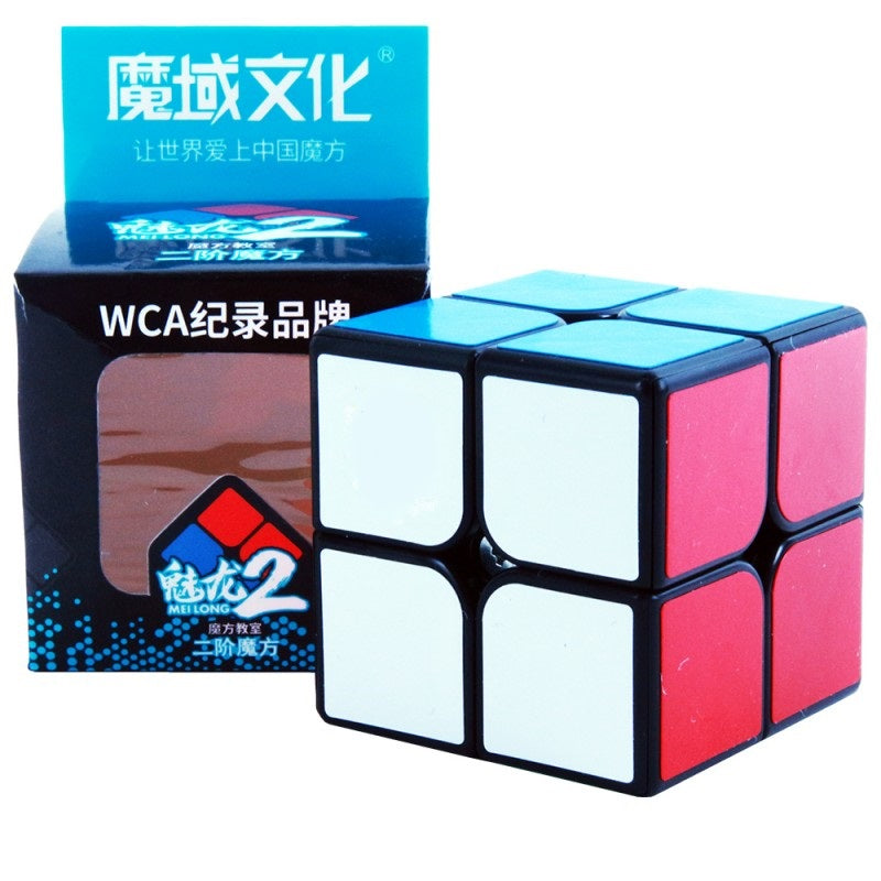 D ETERNAL MoYu MFJS MeiLong 2 2x2 High Speed Magic Puzzle Cube Toy